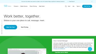 
                            2. Sign up for Cisco WebEx Meetings Free | WebEx