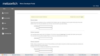 
                            11. Sign Up For Confluence - OpenCloud Developer's Portal