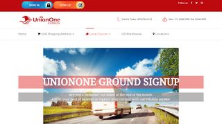 
                            2. Sign Up for Courier Service - UnionOne Express