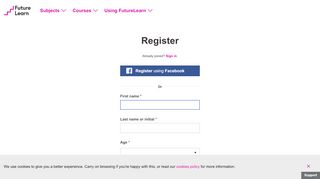 
                            6. Sign up for courses - FutureLearn