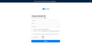 
                            7. Sign up for Docker Hub