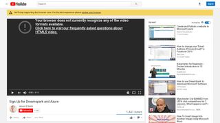 
                            6. Sign Up for Dreamspark and Azure - YouTube