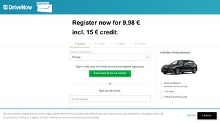 
                            4. Sign-up for DriveNow Car Sharing in Lisbon