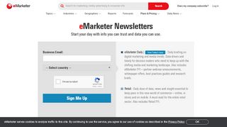 
                            10. Sign Up for eMarketer Newsletters | eMarketer