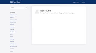 
                            13. Sign up for events using SMS - ChurchSuite Support Articles