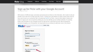 
                            5. Sign up for Flickr with your Google Account! | Flickr Blog
