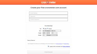 
                            1. SIGN UP FOR FREE - Cronometer