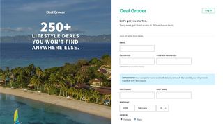 
                            3. Sign Up For Free - Deal Grocer