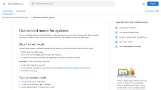 
                            8. Sign up for locked mode in quizzes beta program - Docs Editors Help