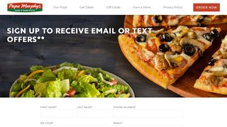 
                            9. Sign Up For Offers - Papa Murphy's