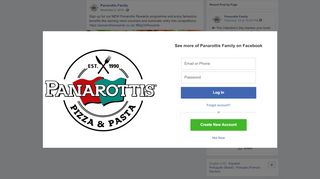 
                            8. Sign up for our NEW Panarottis Rewards... - Panarottis Family ...