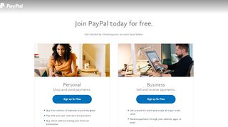 
                            3. Sign up for PayPal