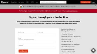 
                            12. Sign up for Quimbee through your law school or firm - Quimbee