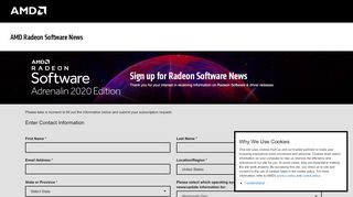 
                            4. Sign up for Radeon Software News - Subscriptions - AMD