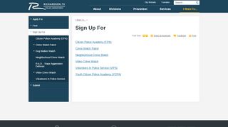 
                            9. Sign Up For | Richardson Police Department