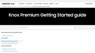 
                            9. Sign up for Samsung accounts | Knox Premium