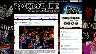 
                            7. Sign up for SCRUFF and get a free song - RockBandAide