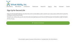 
                            5. Sign Up for Second Life – Virtual Ability, Inc.