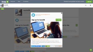 
                            11. Sign up For SocioON | socioON | Scoop.it