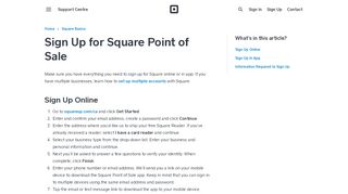 
                            12. Sign Up for Square Point of Sale | Square Support Centre - CA
