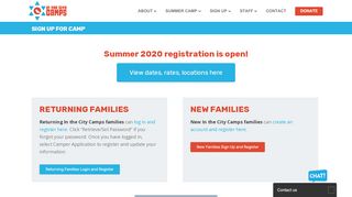 
                            7. Sign Up for Summer Camp - In the City Camp