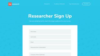 
                            1. Sign up for TapResearch