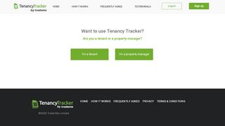 
                            7. Sign up for Tenancy Tracker