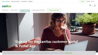 
                            5. Sign up for the customer portal and app | Sanitas health insurance