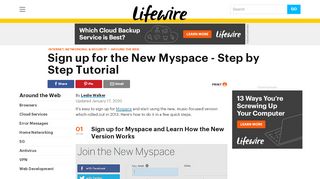 
                            12. Sign up for the New Myspace - Step by Step Tutorial - Lifewire