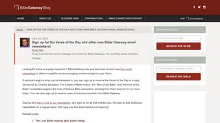 
                            1. Sign up for the Verse of the Day and other new Bible Gateway email ...