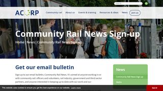 
                            13. Sign Up For Train On Line Email Bulletin | ACoRP