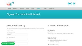 
                            8. Sign up for Unlimited Internet | Wifi.com.ng Unlimited Wifi Internet for ...