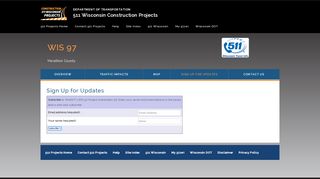 
                            12. Sign Up for Updates – WIS 97 - Wisconsin Construction Projects - 511WI