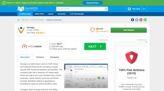 
                            8. Sign up for Vonage - FileHippo.com