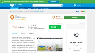 
                            9. Sign up for Workfront - FileHippo.com