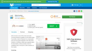 
                            6. Sign up for Zoho Invoice - FileHippo.com