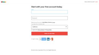 
                            9. Sign Up for Zoho