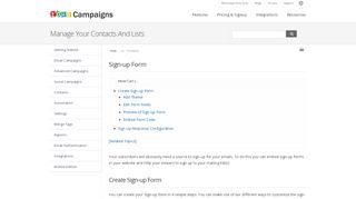 
                            8. Sign-up Forms - Online Help | Zoho Campaigns