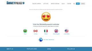 
                            8. Sign up free at MobileXpression - SurveyPolice
