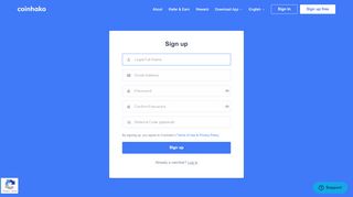 
                            1. Sign up free - Coinhako - The easiest way to buy, sell and store digital ...