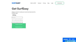 
                            1. Sign up Free - SurfEasy