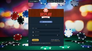 
                            4. Sign Up - Free Texas Holdem, Free Online Poker · Replay Poker