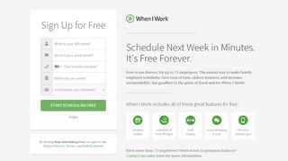 
                            3. Sign Up Free - WhenIWork