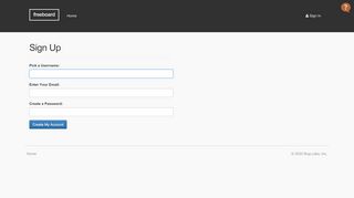 
                            12. Sign Up - Freeboard