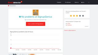 
                            8. Sign Up Genius down? Current status and problems | Downdetector