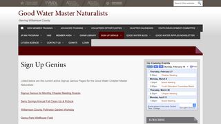 
                            7. Sign Up Genius - Texas Master Naturalist