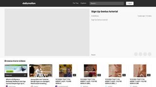 
                            10. Sign Up Genius tutorial - video dailymotion