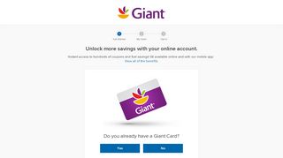 
                            8. Sign Up - Giant Food