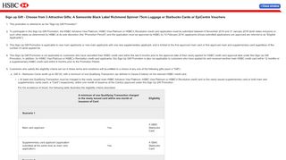 
                            3. Sign up Gift Terms and Conditions | HSBC Singapore