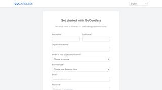 
                            4. Sign up - GoCardless